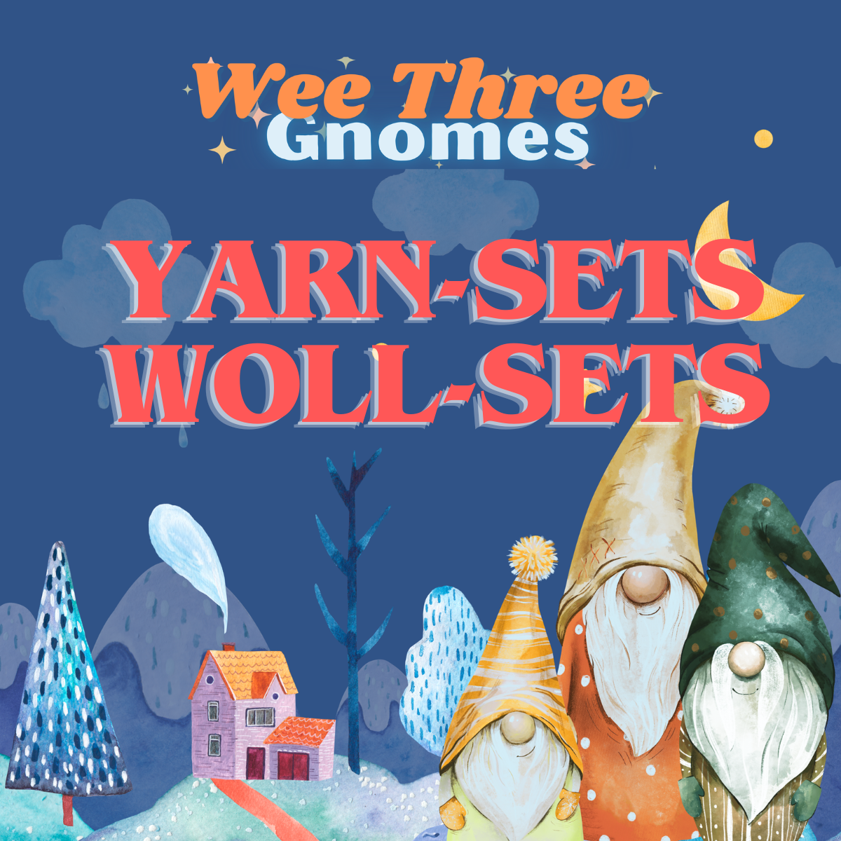 Pre-order: Wee Three Gnomes Yarn Sets, December Knit-Along